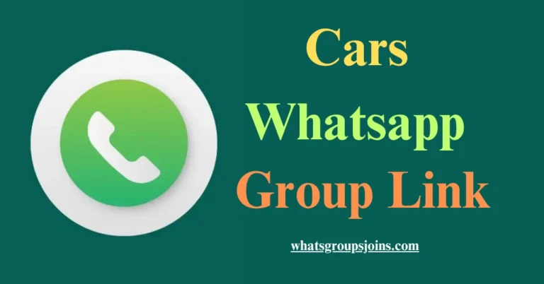 Cars WhatsApp group link