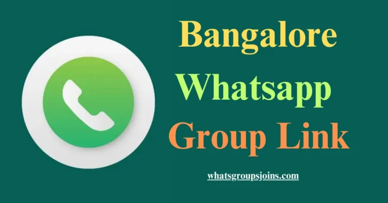 bangalore whatsapp group link